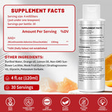Vervidora NAD liposomales sabor naranja para tomar con agua