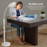 Verilux HappyLight Duo, cabezal flexible para ajustar la iluminación según tarea.