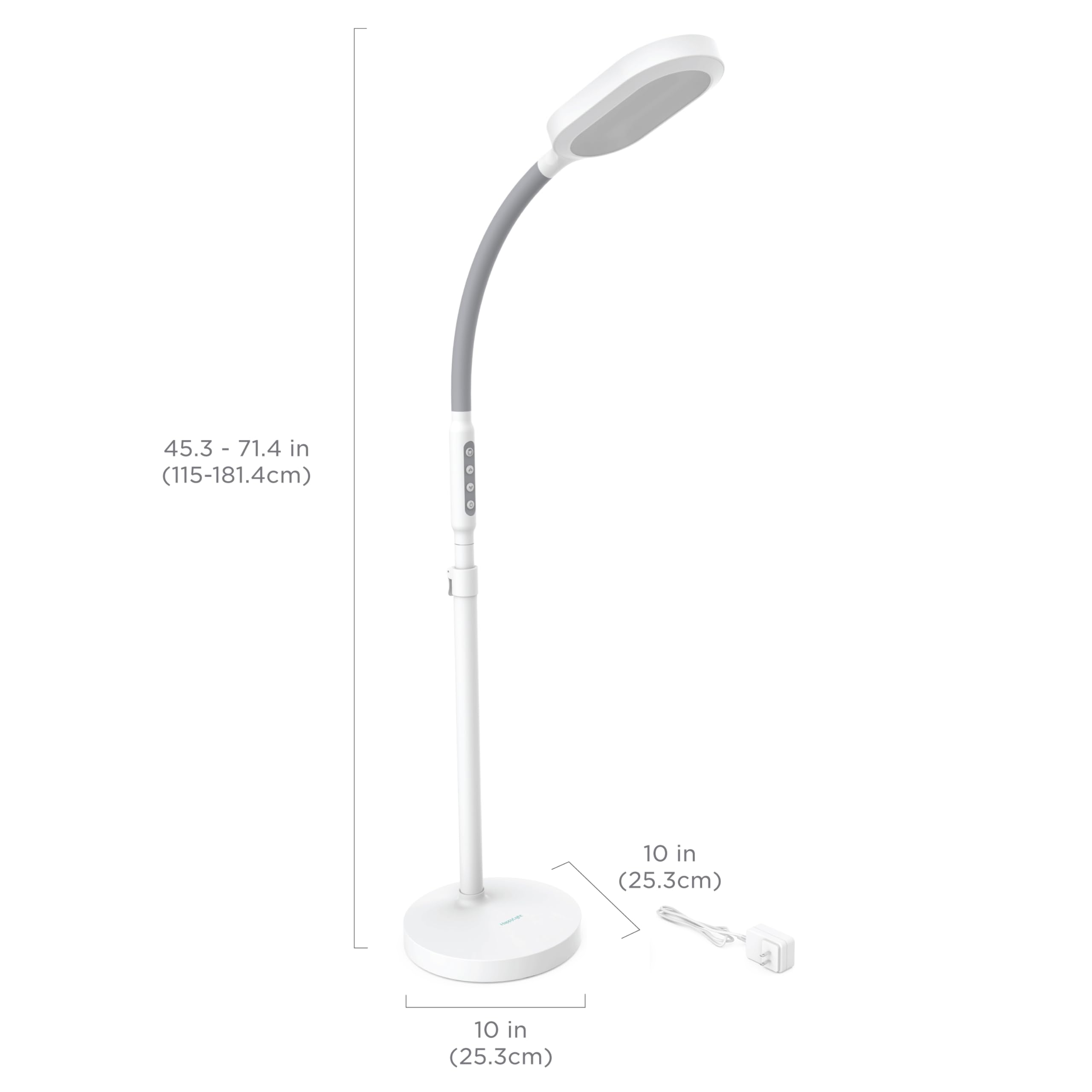 Verilux HappyLight Duo, diseño moderno que encaja en cualquier espacio de trabajo.