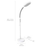 Verilux HappyLight Duo, diseño moderno que encaja en cualquier espacio de trabajo.
