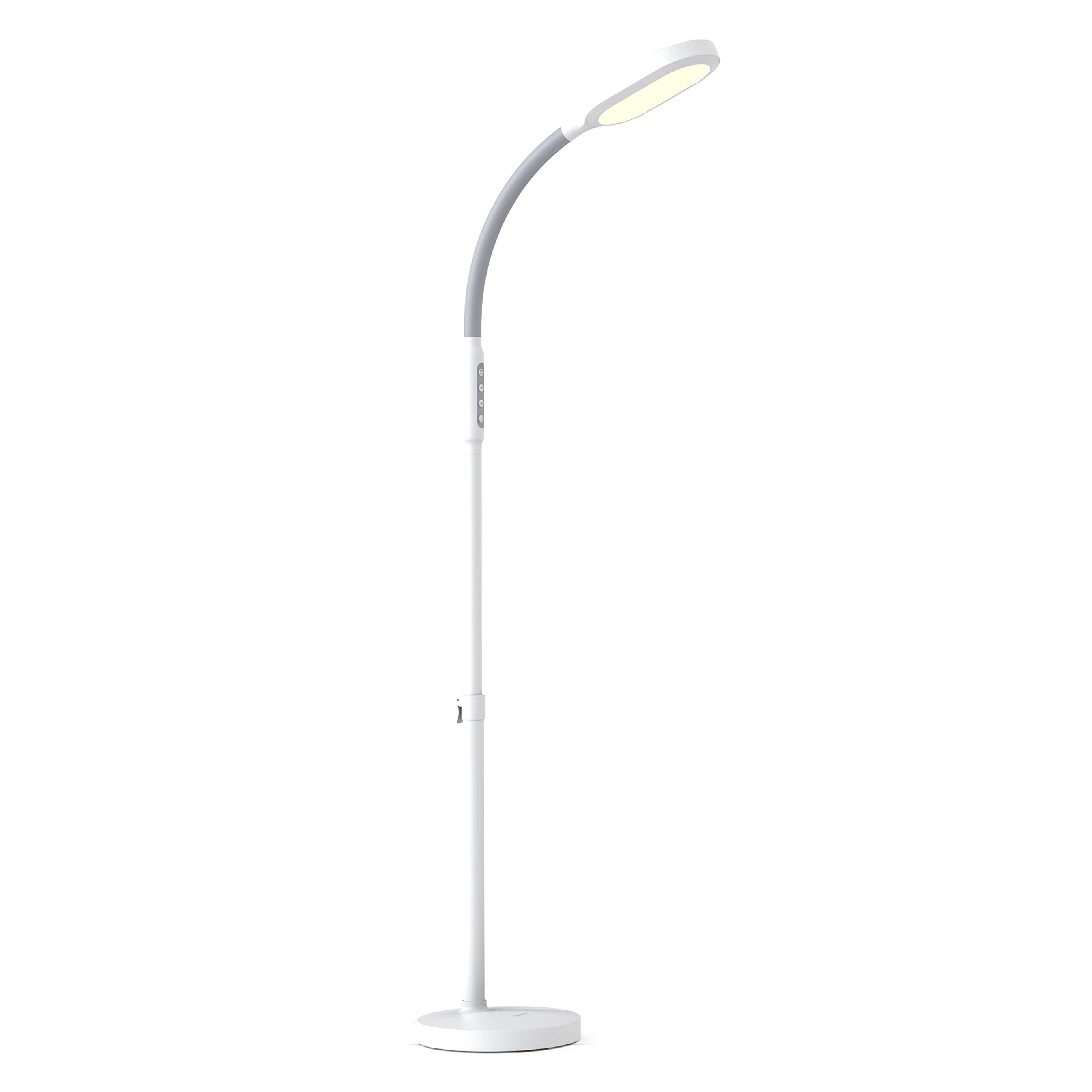 Verilux HappyLight Duo, frontal de lámpara de pie, ideal para lectura nítida y terapia de luz suave.