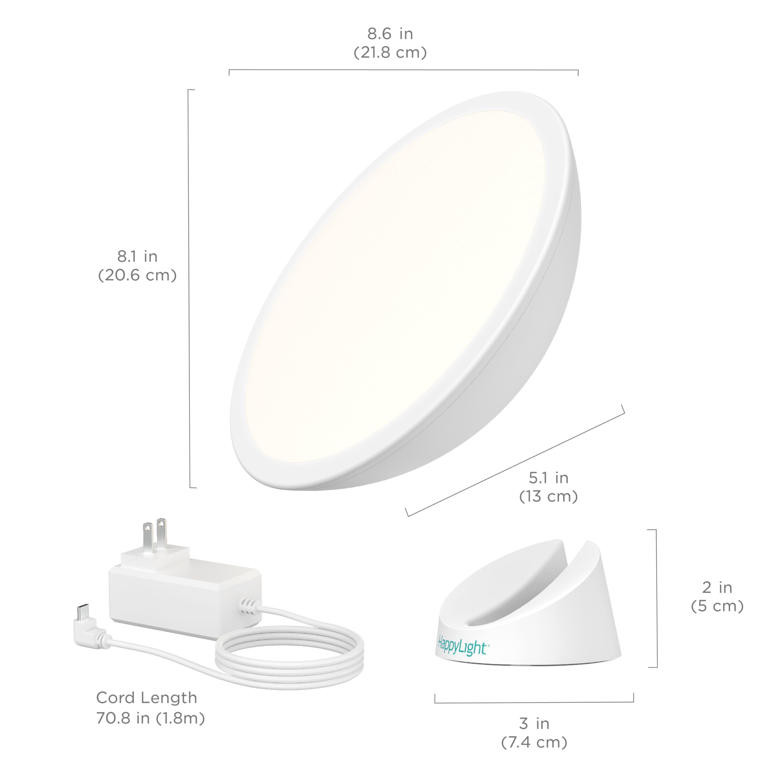 Verilux HappyLight Halo tres temperaturas HappyHue para crear ambiente