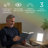Verilux HappyLight Lucent soporte bidireccional para posicionar la luz