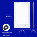 Verilux HappyLight Lumi Plus, soporte desmontable para colocación flexible.