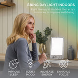 Verilux HappyLight Luxe con brillo ajustable para tareas y concentración