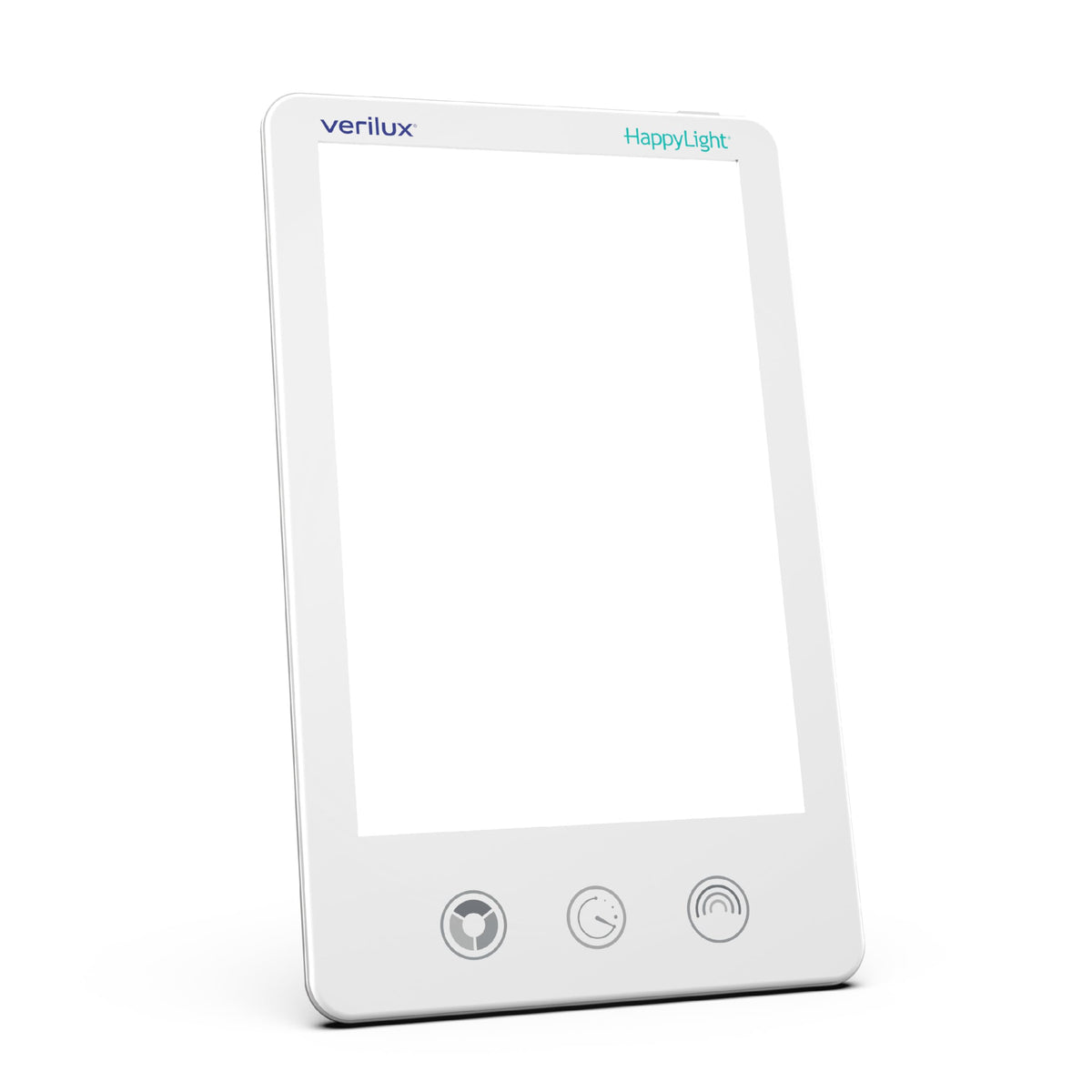 Verilux HappyLight Luxe con brillo ajustable para uso en casa.