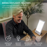 Verilux HappyLight Luxe con temperatura de color para adaptar la iluminación.