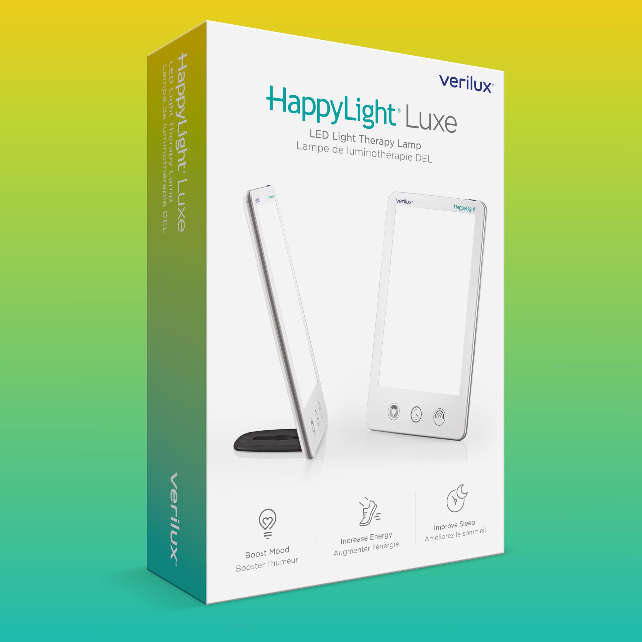 Verilux HappyLight Luxe para uso diario en hogar u oficina.