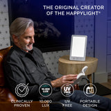 Verilux HappyLight Touch Plus con brillo ajustable para tu escritorio