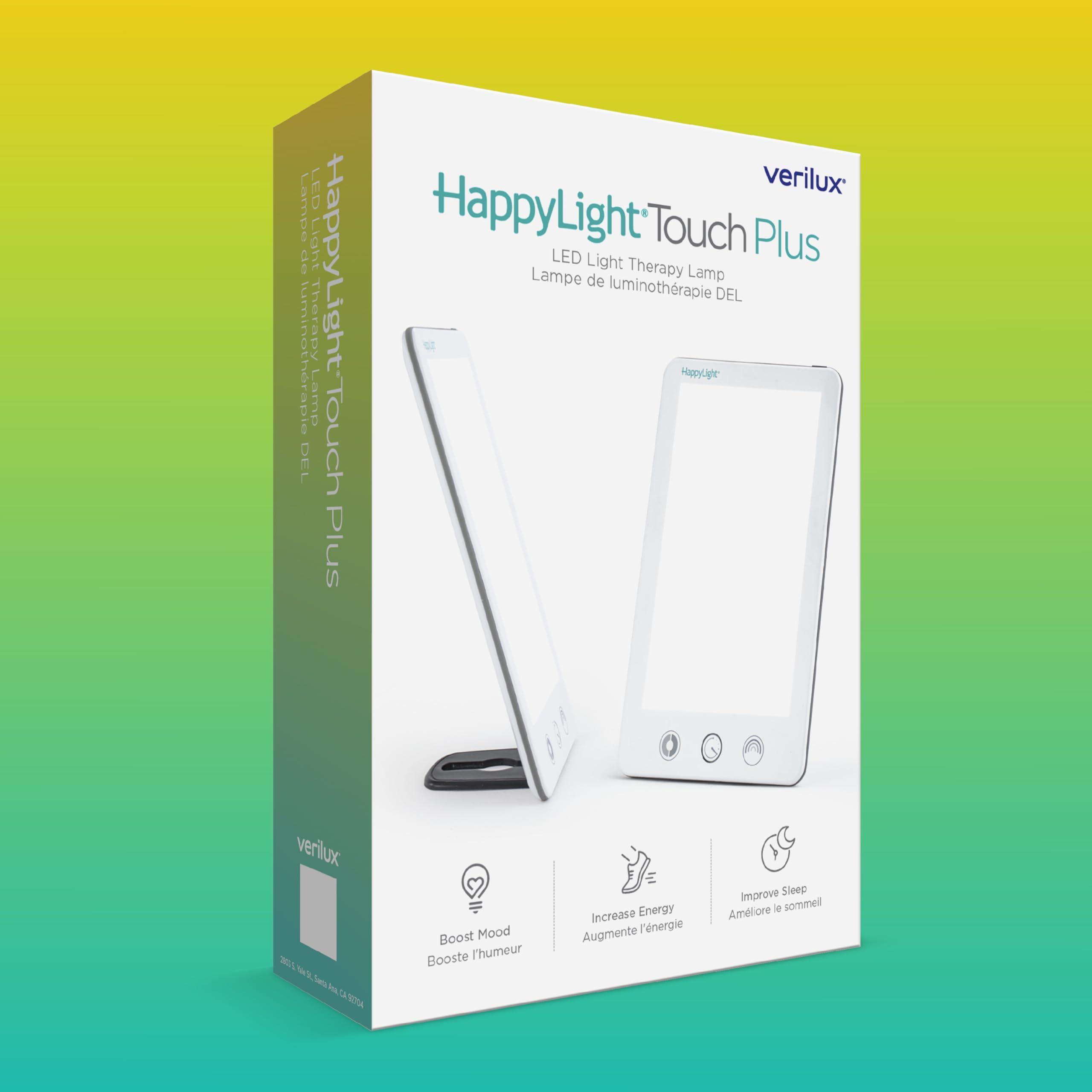 Verilux HappyLight Touch Plus garantía de 3 años y soporte en EE. UU.