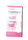 VeriQuick prueba de embarazo, resultado claro en tres minutos para planificar con confianza.