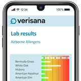 Verisana: laboratorio CLIA analiza la muestra para resultados rápidos.