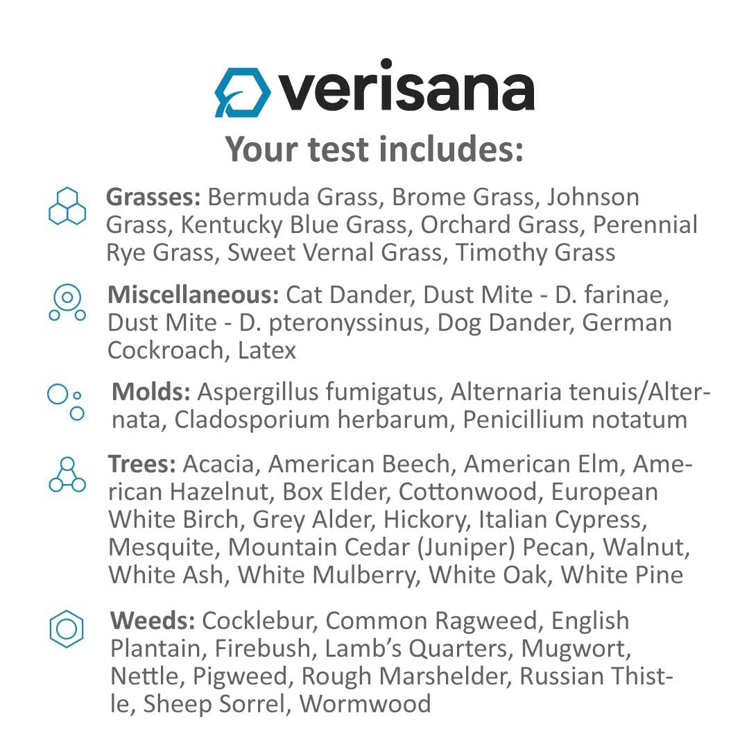 Verisana: resultados disponibles en plataforma segura para entender tus sensibilidades.