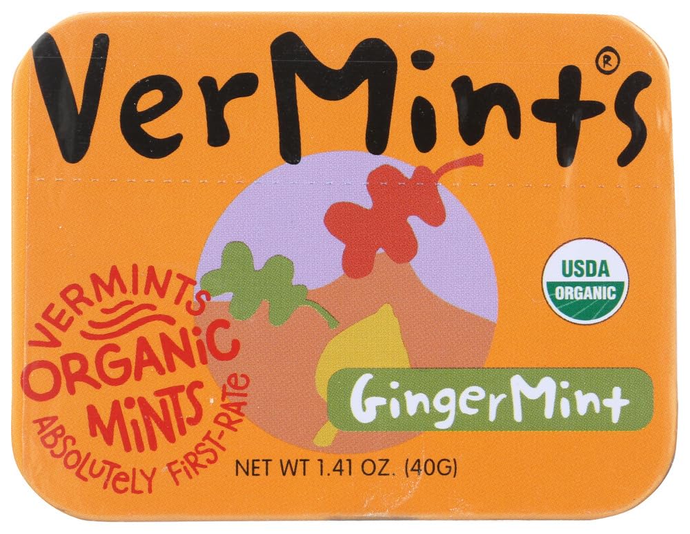 Vermints GingerMint: lata portátil para aliento fresco en cualquier momento.