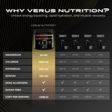 Mezcla completa de electrolitos VERUS NUTRITION con calcio, magnesio y potasio