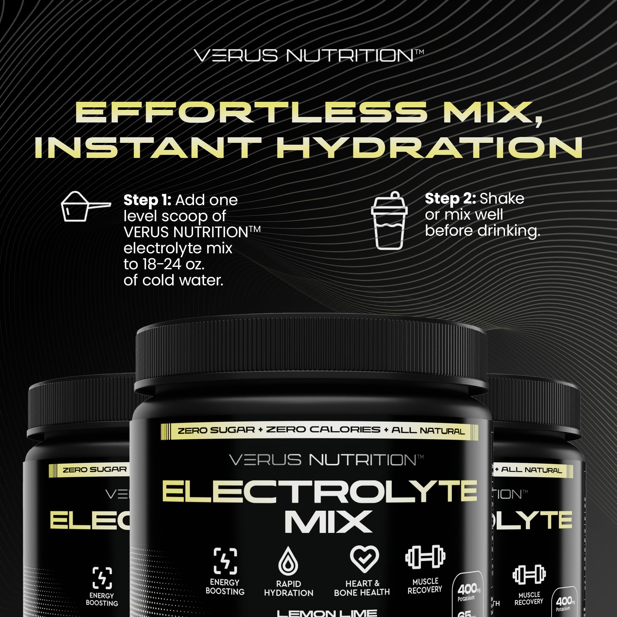 VERUS NUTRITION sabor frutos mixtos para energía suave durante el día