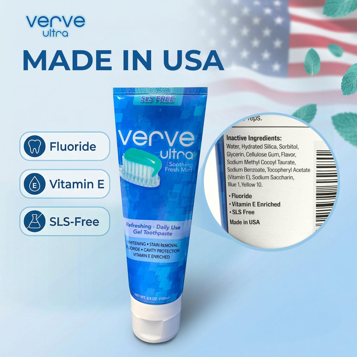 Verve Ultra en formato tubo, uso cómodo diario