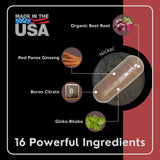 VesselFLEX ingredientes botánicos: perfil natural y vital.