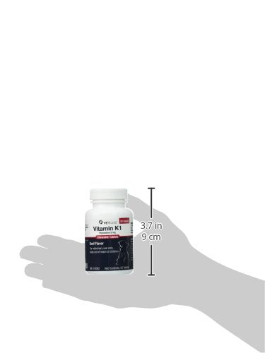 Vet One Vitamina K1, tabletas masticables para gatos, sabor a carne, uso práctico diario