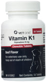Vet One Vitamina K1, tabletas masticables para perros, sabor a carne, fácil administración