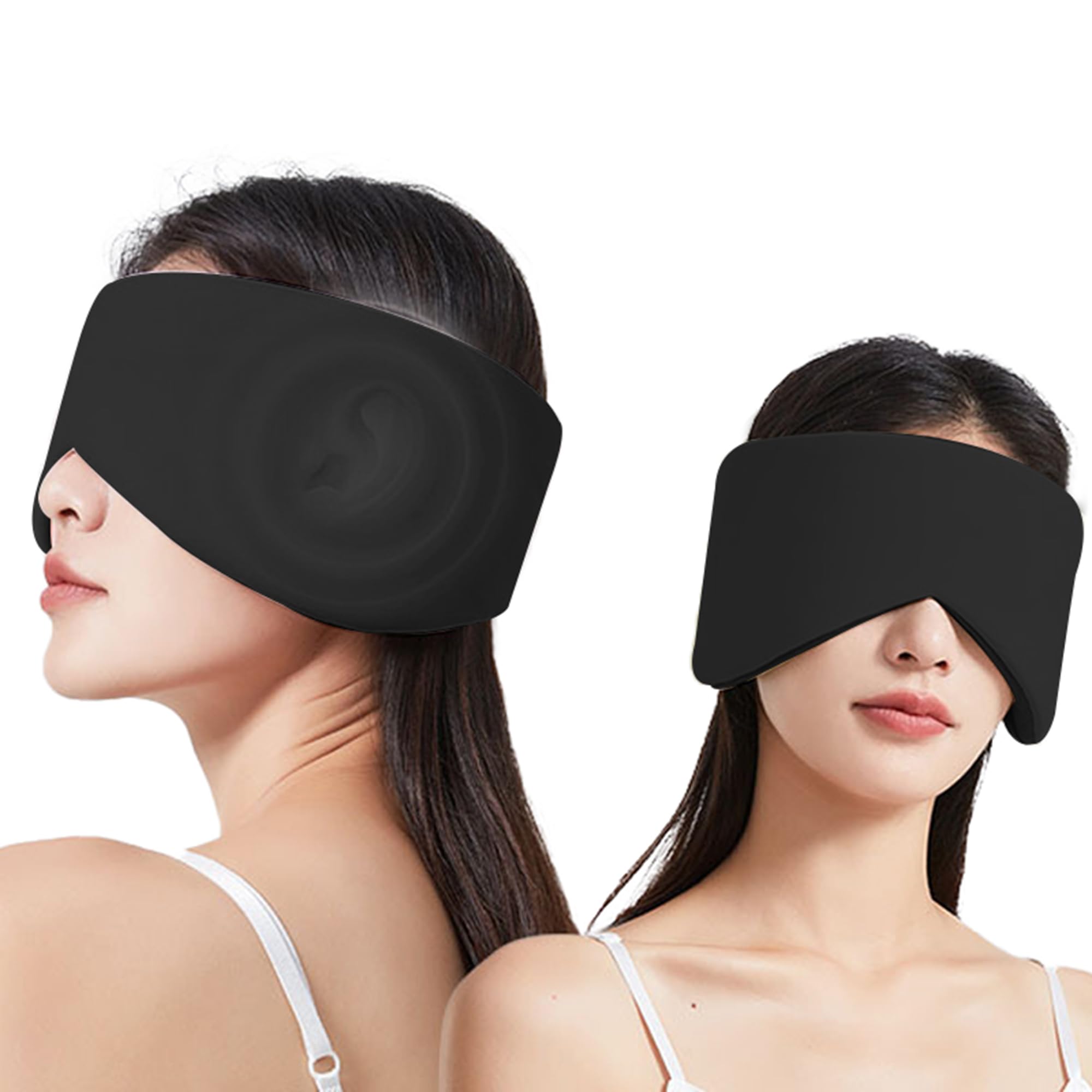 Vettres mascarilla para dormir reversible; calor-frío para confort sin electricidad.