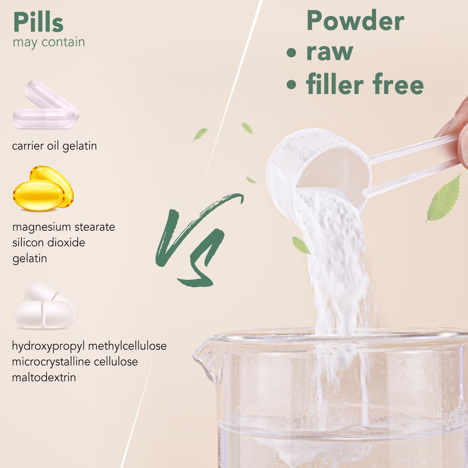 VEV Multi Collagen tipo I-II-III-V-X, múltiples tipos de colágeno para uso diario