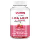 Vevoec Gominolas B12: envase visible y apoyo a la energía diaria.
