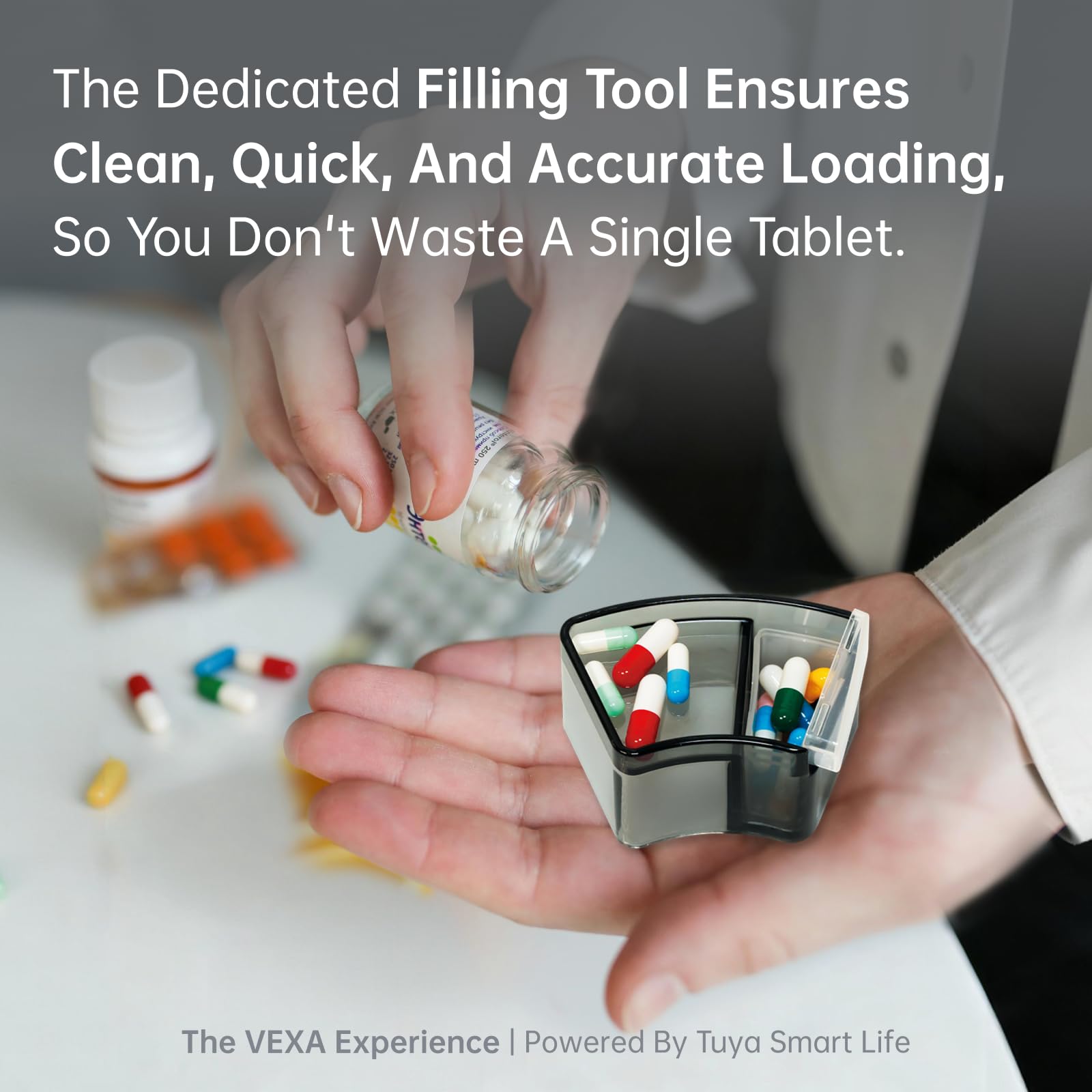 VEXA VitaMate Pro 21 alertas sonoras y visuales para no perder dosis