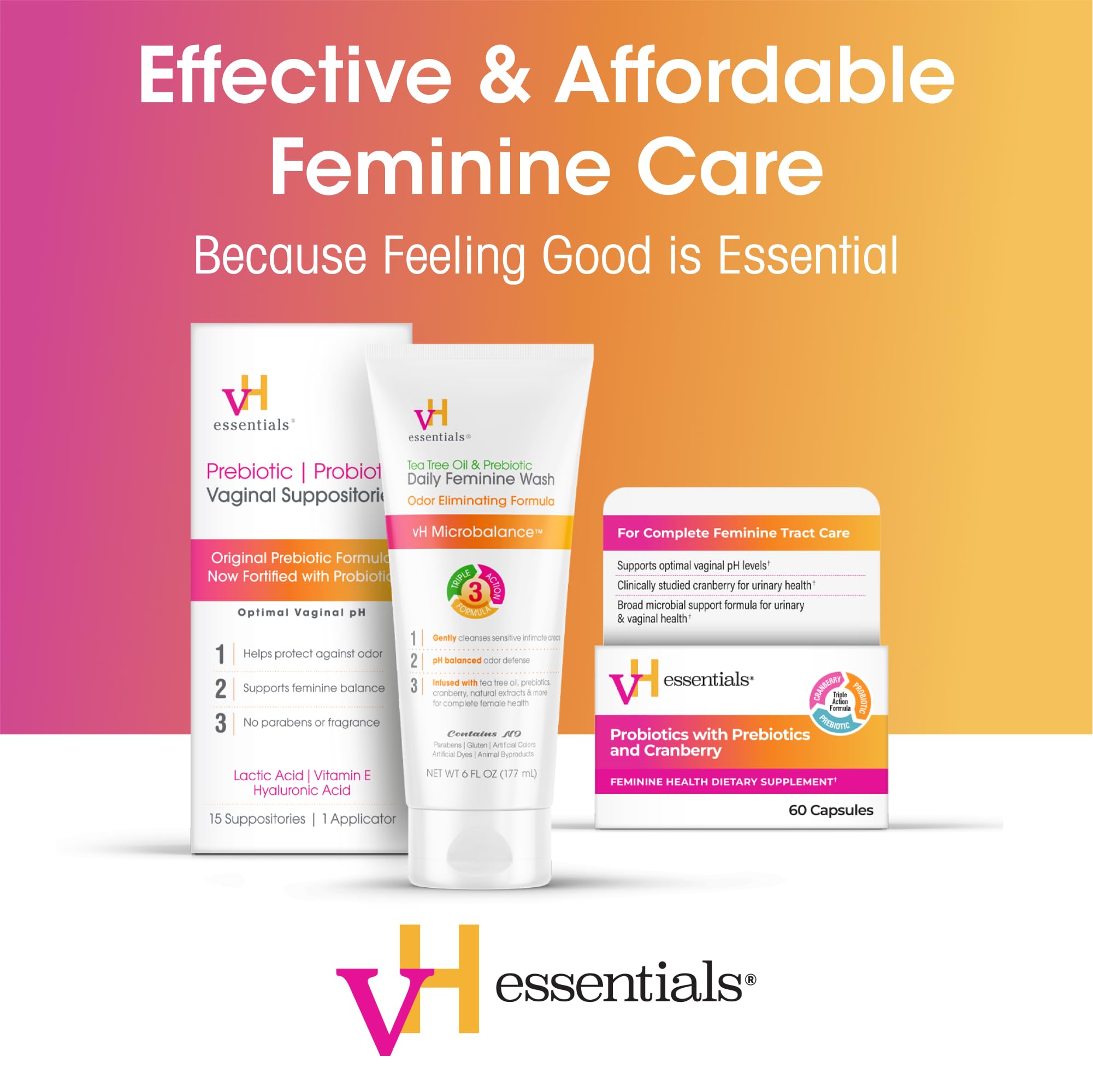 formula sin parabenos vh essentials: cuidado delicado.
