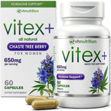 VH Nutrition VITEX+ en botella, formato práctico para uso diario de bienestar hormonal