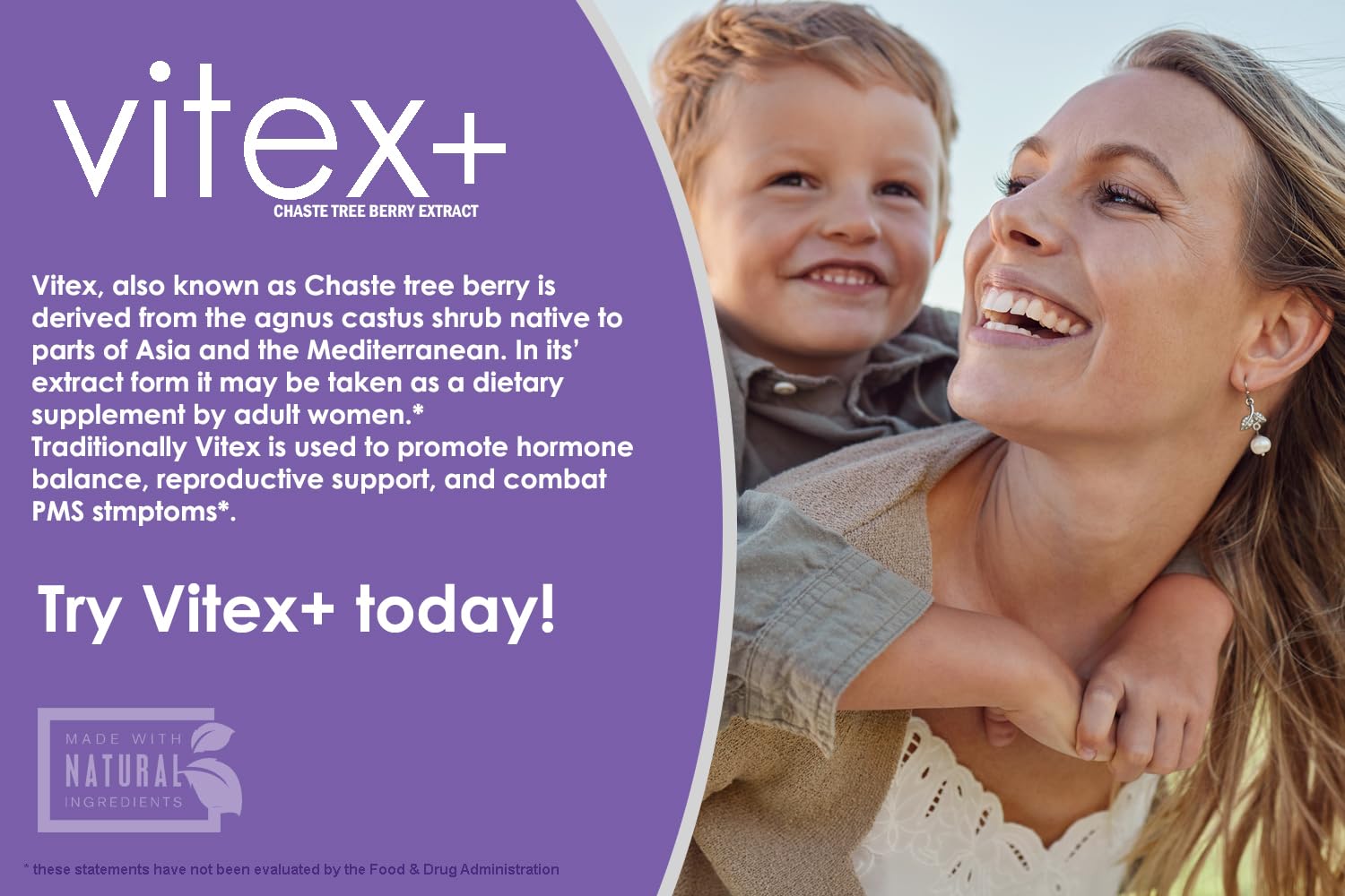 Cápsulas VITEX+ listas para tomar, apoyo natural para la salud femenina
