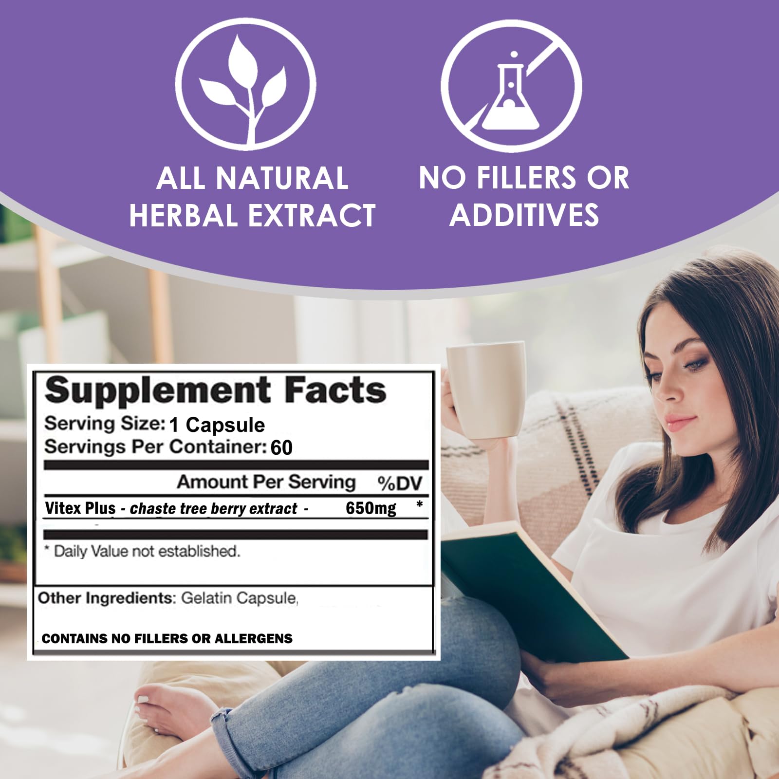 Ingrediente Vitex en VITEX+ para equilibrio hormonal natural