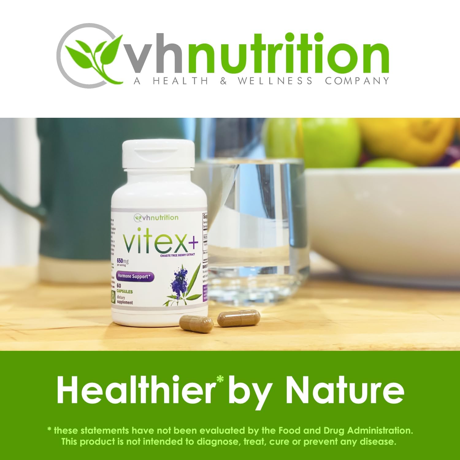 Presentación de VH Nutrition VITEX+ lista para rutina diaria