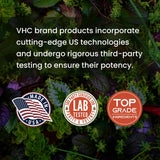 Producción en Estados Unidos y pruebas de laboratorio de terceros para VHC Benfotiamina 600 mg.