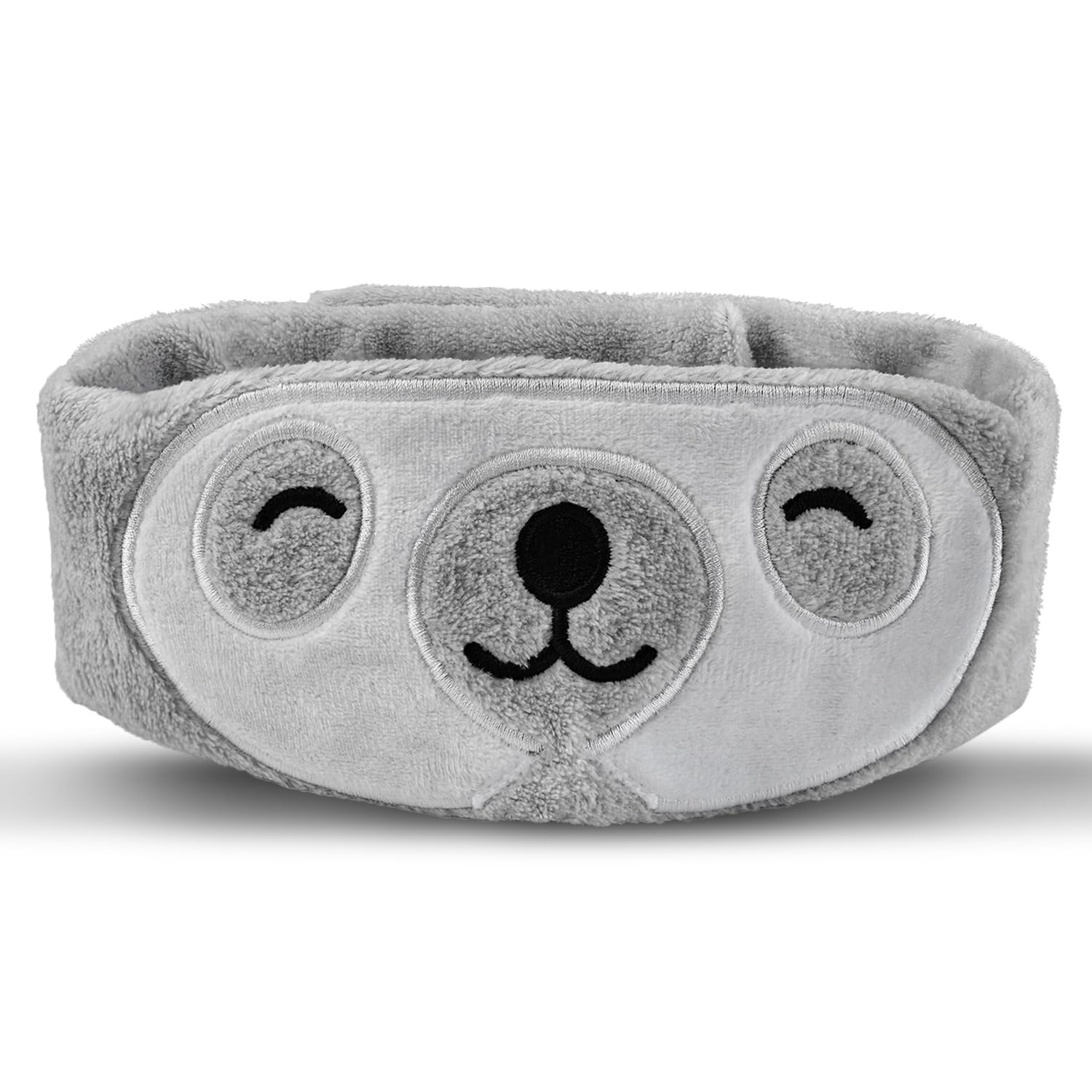 VHOPMORE máscara dormir perezoso peluche, tacto suave, oscuridad total para descansar