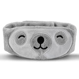 VHOPMORE máscara dormir perezoso peluche, tacto suave, oscuridad total para descansar