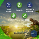 Envase externo de Via Natura Organics Amla, presentación sostenible para conservación