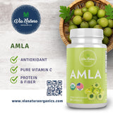 Via Natura Organics Amla cápsulas, textura suave para uso diario