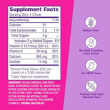 Viactiv calcio etiqueta nutricional, información clara sobre calcio y vitamina D.