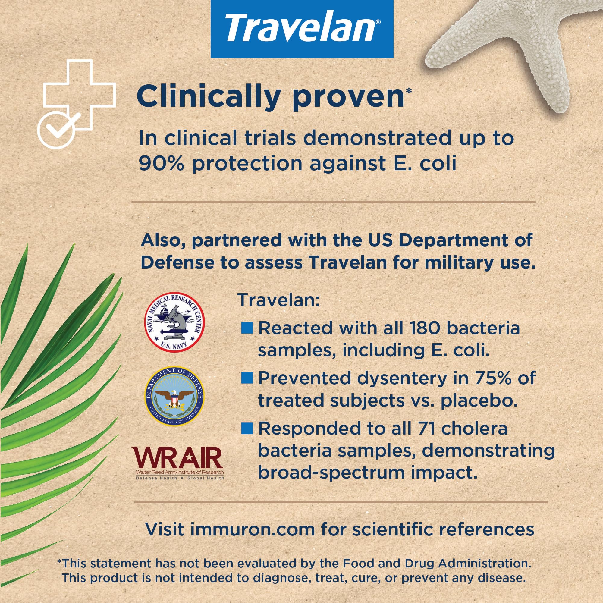 Kit de viaje Travelan, solución portátil para salud digestiva durante el viaje.