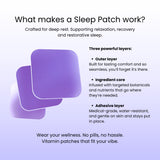 VIBE PATCHES Aplicacion Simple: despega, coloca y ya está para dormir.