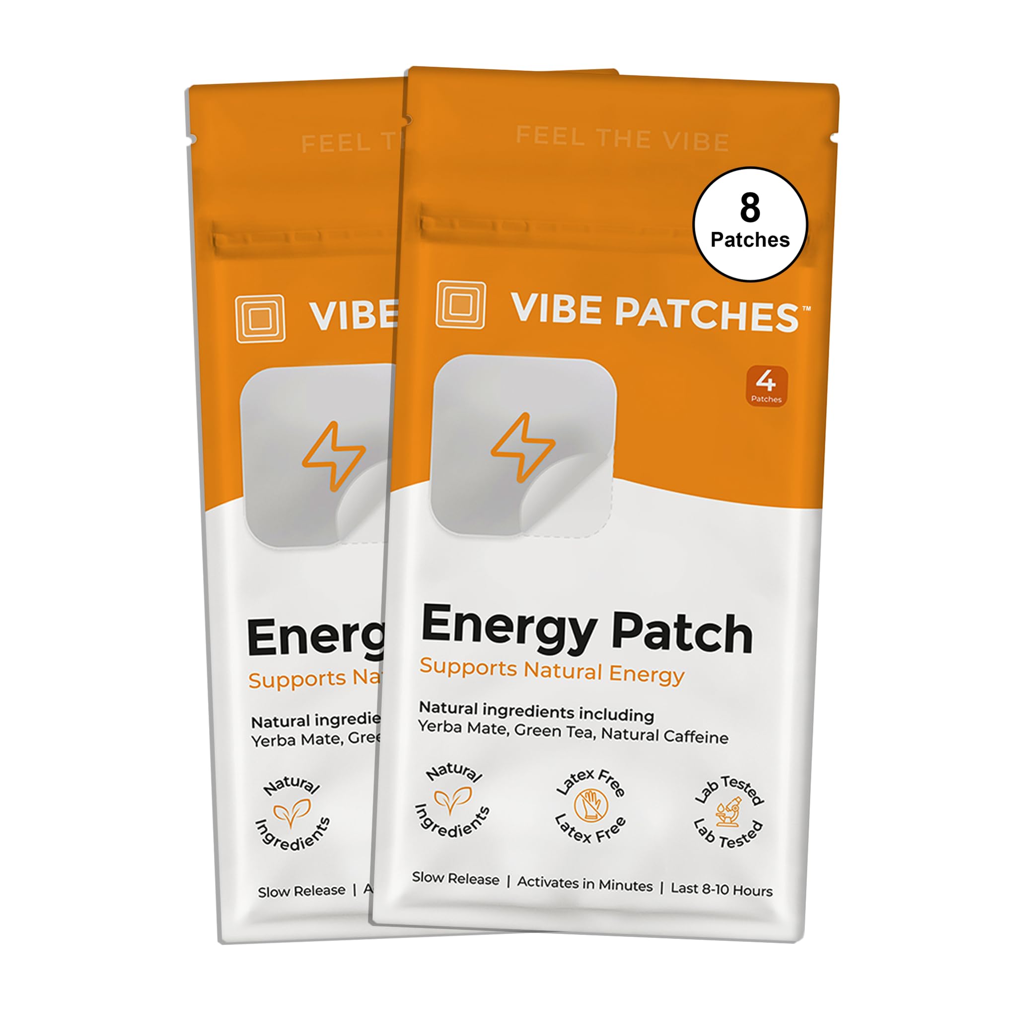 Parche de energia Vibe Patches aplicado en la piel para activarte todo el dia