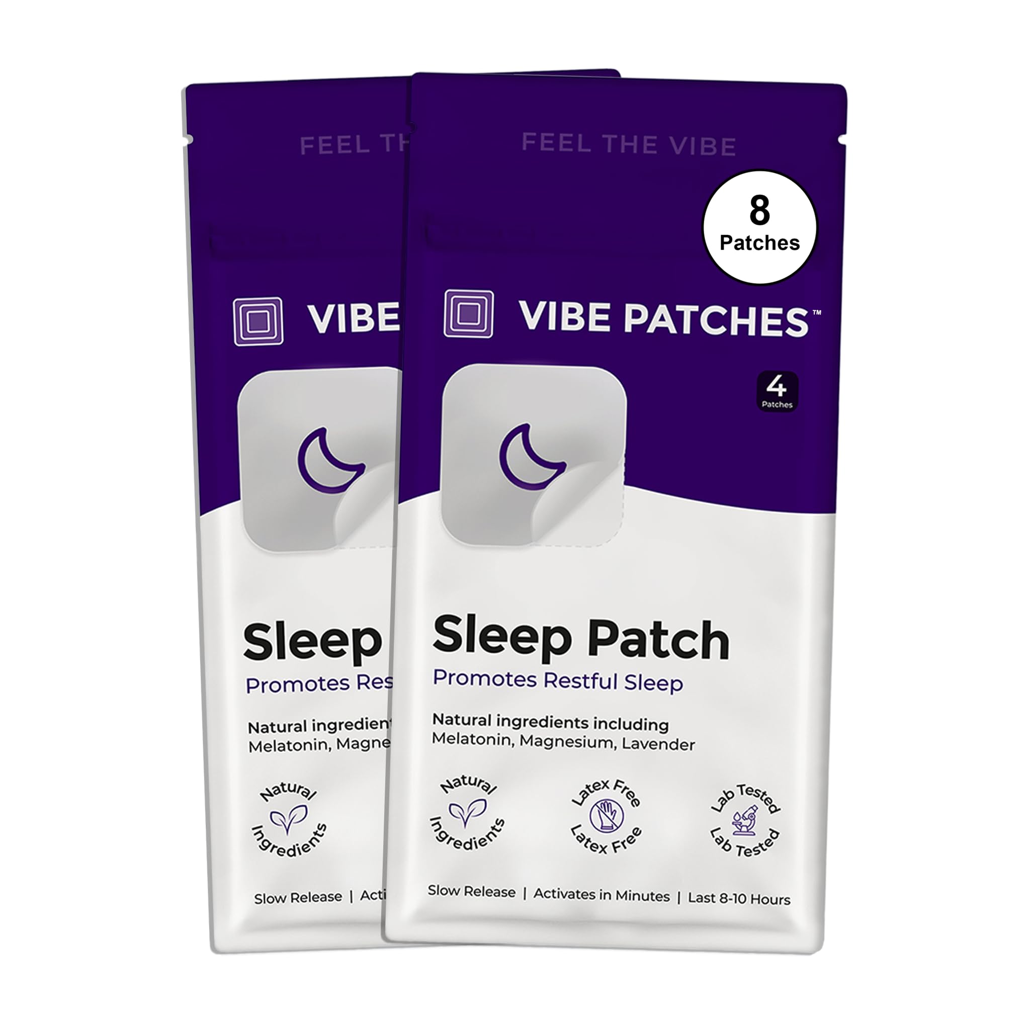 VIBE PATCHES Parche Sueño: enfoque nocturno suave para rutina relajante sin pastillas.