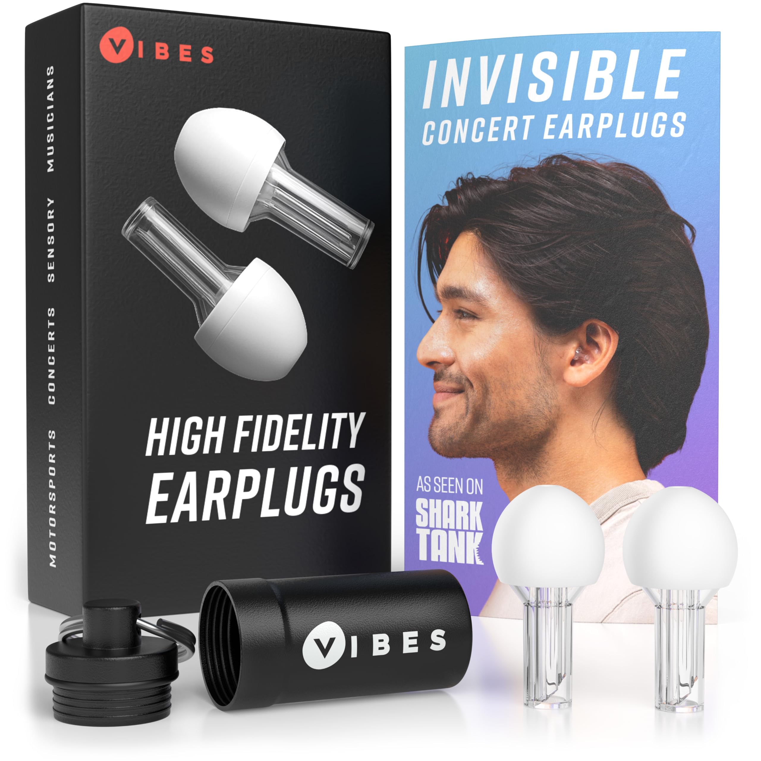Tapones VIBES alta fidelidad para concierto: protección sin perder claridad.