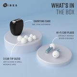 Tapones para músicos VIBES que conservan la claridad del sonido