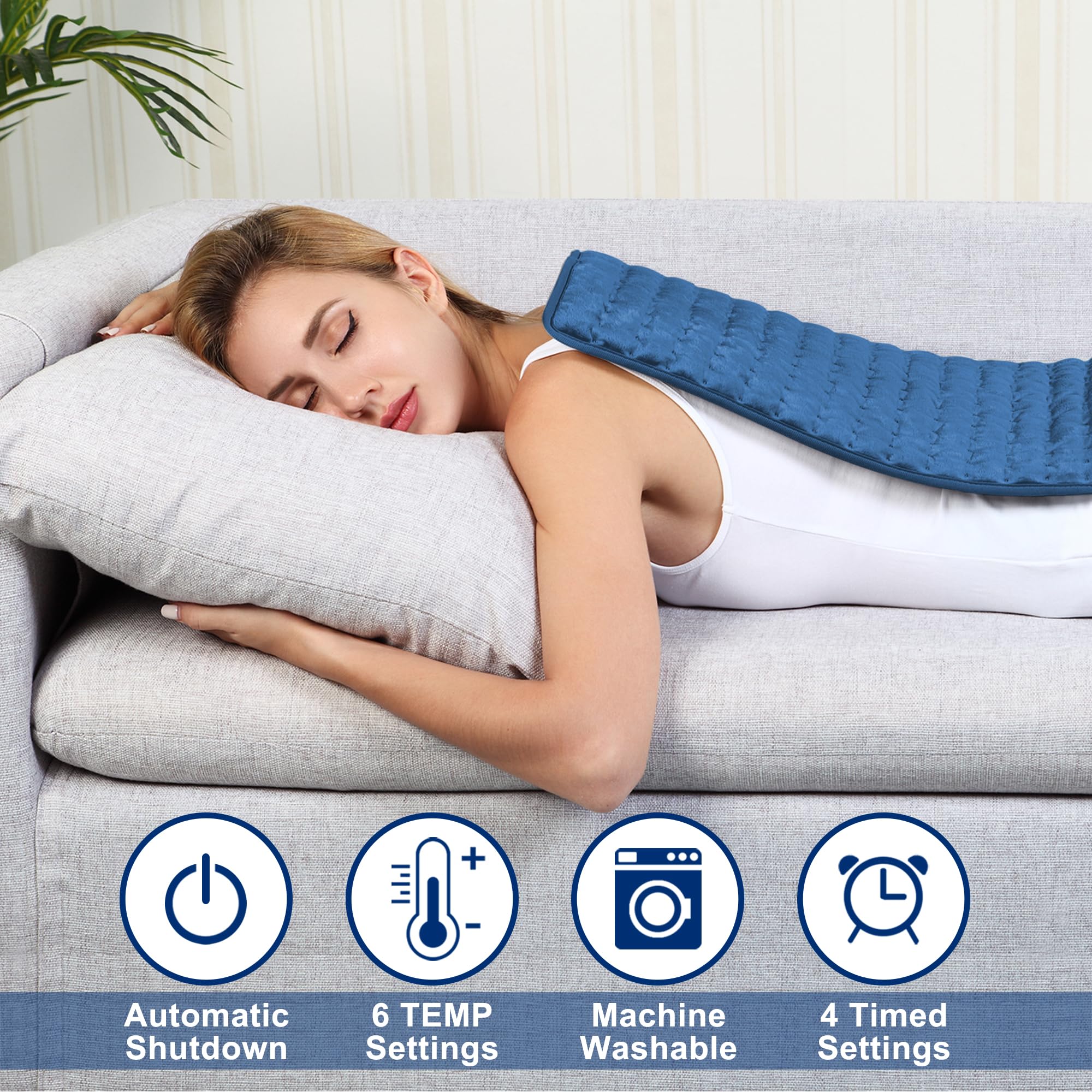Almohadilla VIBOOS para rodilla, calor tibio para recuperación.