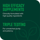 Vibrant Health Green Vibrance etiqueta clara con información del producto