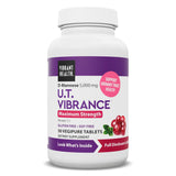 Vibrant Health U.T. Vibrance en botella para apoyo inmediato de la salud urinaria.