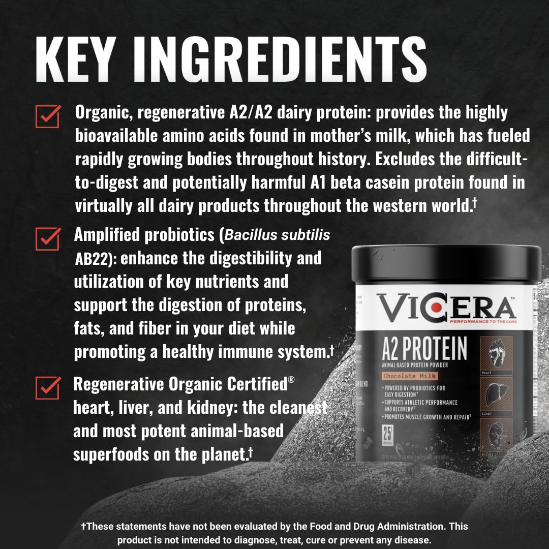Envase VICERA A2 Proteína 27.4 oz listo para uso diario