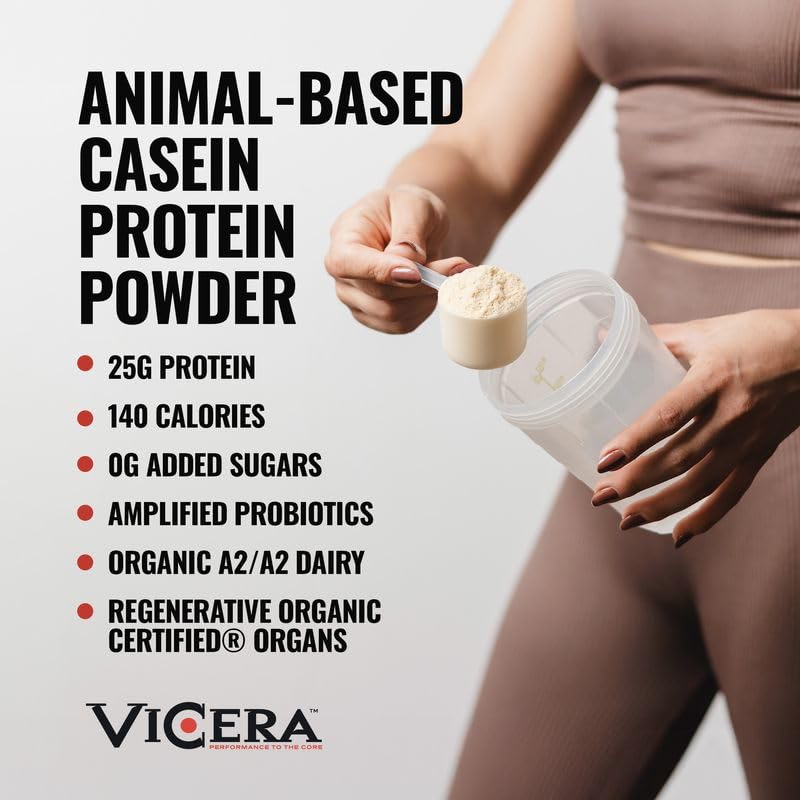 Cucharada medidora de VICERA A2 Proteína para ajustar la porción perfecta